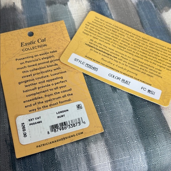 Patricia Nash Exotic Cat Collection Saddle Bag - Picture 3 of 8